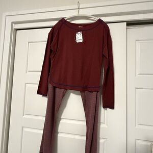 Free People Lounge set.NWT. Large Pajamas